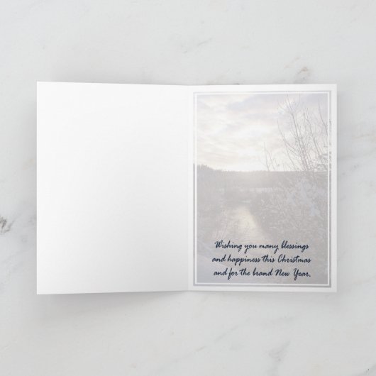 Cartes Pour Fêtes Annuelles Carte, Noël, Nouvel An - Rivière Little Spokane (Intérieur)