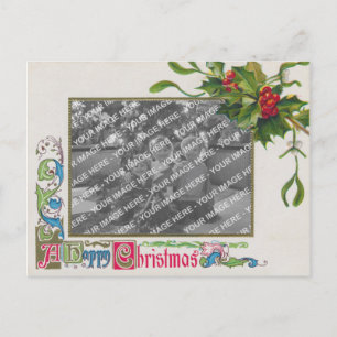 Cartes Pour Fêtes Annuelles "Carte postale vintage de cadre de photo de Noël