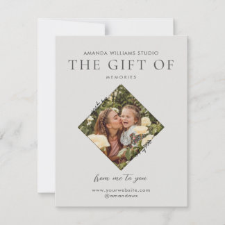 Cartes Pour Fêtes Annuelles Cartes-cadeaux de photographe