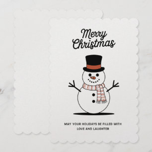 Cartes Pour Fêtes Annuelles "Cartes de Noël Snowman Wonderland"
