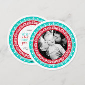 Cartes Pour Fêtes Annuelles Cartes photos de Fêtes rondes (Devant / Derrière)