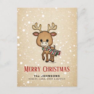 Cartes Pour Fêtes Annuelles Cartographie de Noël Cerf