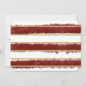 Cartes Pour Fêtes Annuelles Carton d'invitation à une soirée de Noël Burgundy  (Dos)