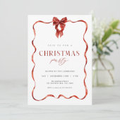 Cartes Pour Fêtes Annuelles Carton d'invitation pour une fête de Noël avec un (Debout devant)