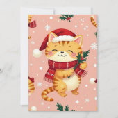 Cartes Pour Fêtes Annuelles Cartoon Cat  (Devant)