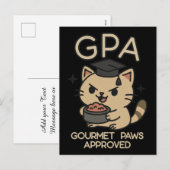 Cartes Pour Fêtes Annuelles Cartoon Funny Scholar Thon Patrouilles (Devant / Derrière)