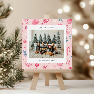 Cartes Pour Fêtes Annuelles Cartoon Style Pastel Illustrations de vacances Car
