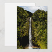 Cartes Pour Fêtes Annuelles Cascade (Devant / Derrière)