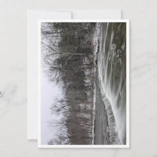 Cartes Pour Fêtes Annuelles Cascade d'hiver