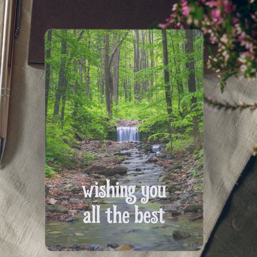 Cartes Pour Fêtes Annuelles Cascade forestière