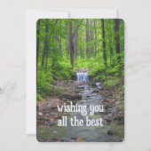 Cartes Pour Fêtes Annuelles Cascade forestière (Devant)