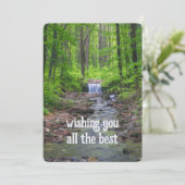 Cartes Pour Fêtes Annuelles Cascade forestière (Debout devant)