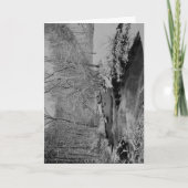 Cartes Pour Fêtes Annuelles Cascade le jour de la neige (Devant)