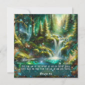 Cartes Pour Fêtes Annuelles Cascade Whimsical Bible Verse Pâques (Devant)