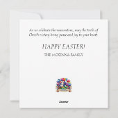 Cartes Pour Fêtes Annuelles Cascade Whimsical Bible Verse Pâques (Dos)