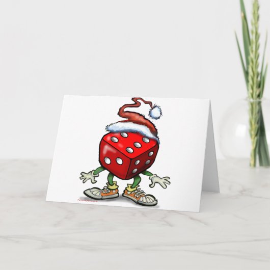 Cartes Pour Fêtes Annuelles Casino Noël (Devant)