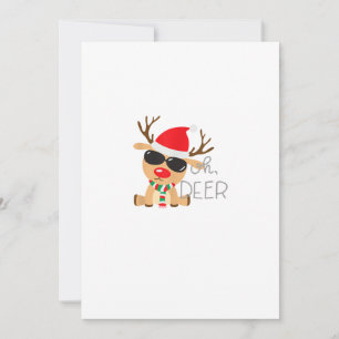 Cartes Pour Fêtes Annuelles Casj Boys Unisexe Adulte Renne Petit Manches Court