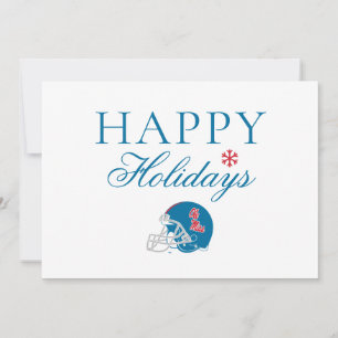 Cartes Pour Fêtes Annuelles Casque de football Ole Miss   Bleu clair
