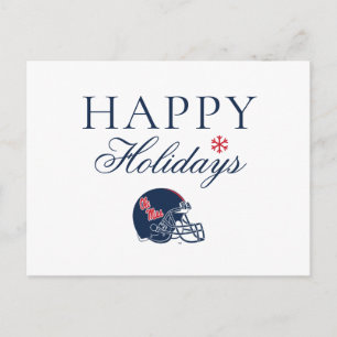 Cartes Pour Fêtes Annuelles Casque de football Ole Miss   Bleu foncé