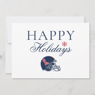Cartes Pour Fêtes Annuelles Casque de football Ole Miss   Bleu foncé