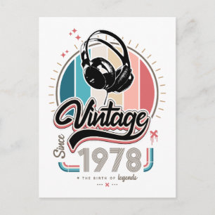 Cartes Pour Fêtes Annuelles Casques vintages depuis 1978