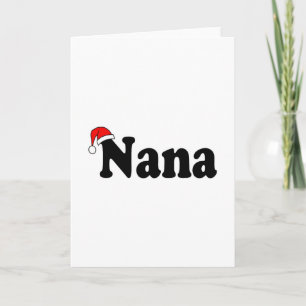 Cartes Pour Fêtes Annuelles Casquette de Père Noël de Noël de Nana
