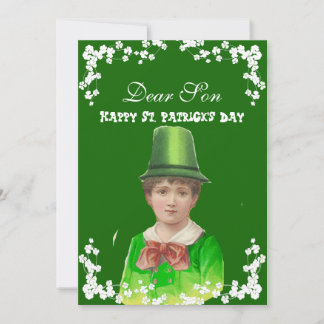Cartes Pour Fêtes Annuelles Casquette irlandais vintage St. Patrick's Day Son/