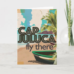 Cartes Pour Fêtes Annuelles Casquette Juluca Anguilla vacances Vintages Affich