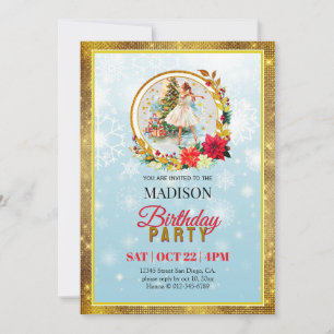 Cartes Pour Fêtes Annuelles Casse-Noisette Ballerine de Noël Anniversaire