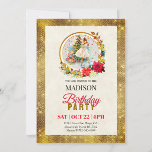 Cartes Pour Fêtes Annuelles Casse-Noisette Ballerine de Noël Anniversaire