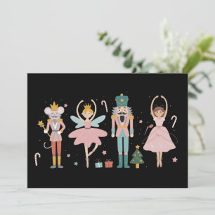 Cartes Pour Fêtes Annuelles Casse-Noisette Ballet de Noël Cute Fêtes