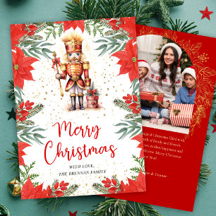 Cartes Pour Fêtes Annuelles Casse-noisette botanique Photo Joyeux Noël