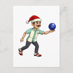 Cartes Pour Fêtes Annuelles Casse-Noisette Bowling Noël Sports Fêtes Xmas
