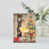 Cartes Pour Fêtes Annuelles Casse-Noisette Clara Acte I Veille de Noël (Debout devant)