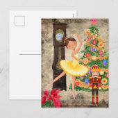 Cartes Pour Fêtes Annuelles Casse-Noisette Clara Acte I Veille de Noël (Devant / Derrière)