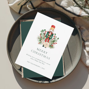 Cartes Pour Fêtes Annuelles Casse-Noisette de Noël Élégant Baies Rouges