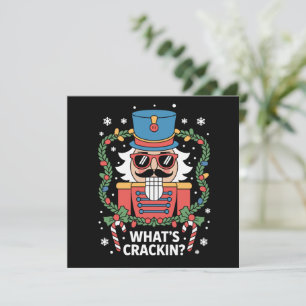 Cartes Pour Fêtes Annuelles Casse-Noisette de Noël Whats Crackin Drôle de Noël