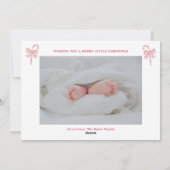 Cartes Pour Fêtes Annuelles Casse-Noisette Mignon Blason Monogramme Bébé (Dos)