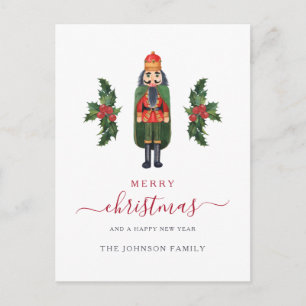 Cartes Pour Fêtes Annuelles Casse-noisette rouge festif Joyeux Noël