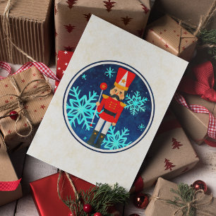 Cartes Pour Fêtes Annuelles Casse-noisette vintage nuit étoilée de Noël