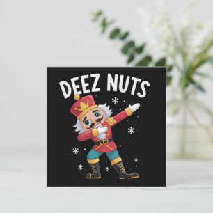 Cartes Pour Fêtes Annuelles Casse-Noisettes Deez Nuts Noël Drôle de Fête de No