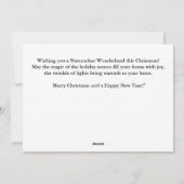 Cartes Pour Fêtes Annuelles Casse-noix avec couronne dorée (Dos)