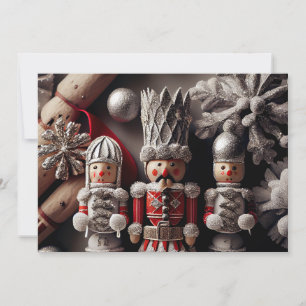 Cartes Pour Fêtes Annuelles Casse-noix avec Veste rouge