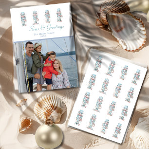 Cartes Pour Fêtes Annuelles Casse-noix de Noël côtiers 1-photo