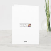 Cartes Pour Fêtes Annuelles Casse-noix et Pointsettia (Dos)