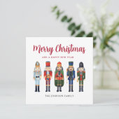 Cartes Pour Fêtes Annuelles Casse-noix festif mignon Joyeux Noël (Debout devant)
