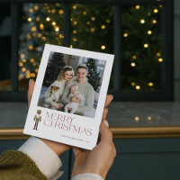 Casse-noix moderne Joyeux Noël Typographie