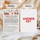 Cartes Pour Fêtes Annuelles Casse-tête de Noël Code Breaker