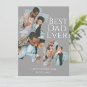 Cartes Pour Fêtes Annuelles Casse-tête Simple Meilleur Papa Pour La Fête Des P (Debout devant)