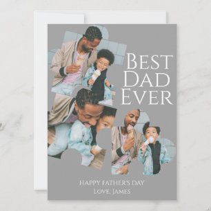 Cartes Pour Fêtes Annuelles Casse-tête Simple Meilleur Papa Pour La Fête Des P
